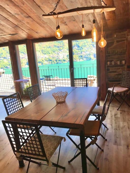 Romantic Home Stone With Amazing View Lake Of Como And Oleandra 拉利奥 外观 照片
