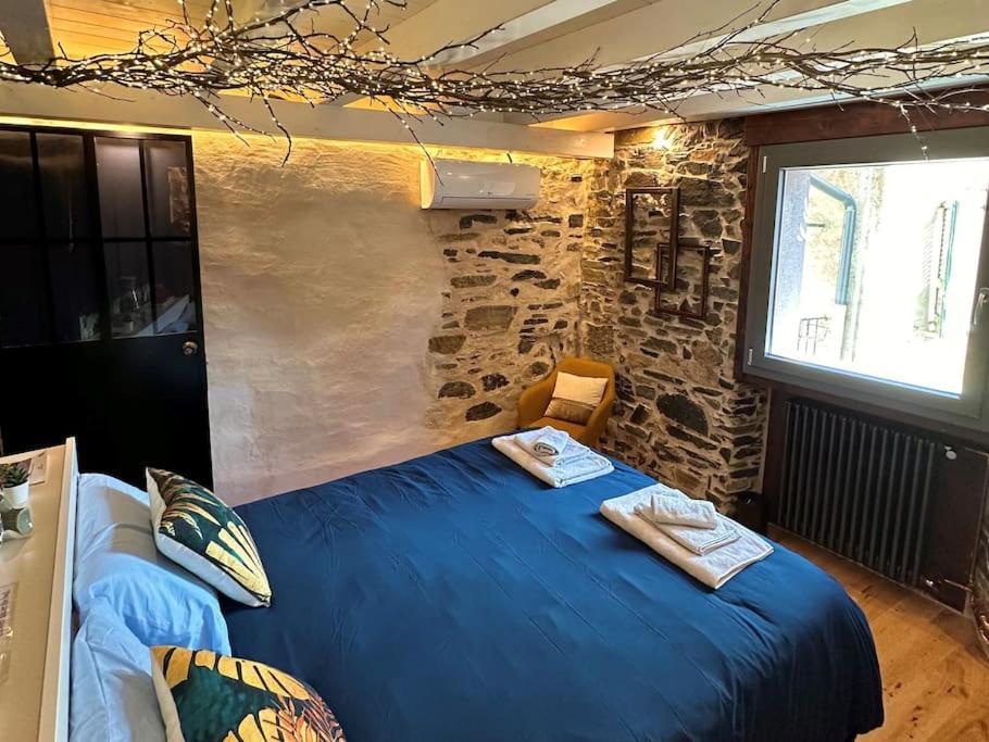 Romantic Home Stone With Amazing View Lake Of Como And Oleandra 拉利奥 外观 照片